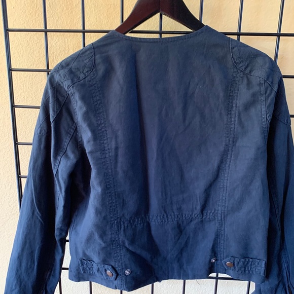 Chino asymmetrical waist length jacket - Picture 3 of 3